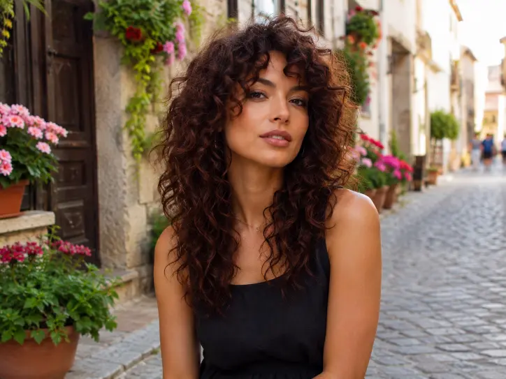 Curly Wolf Cut
