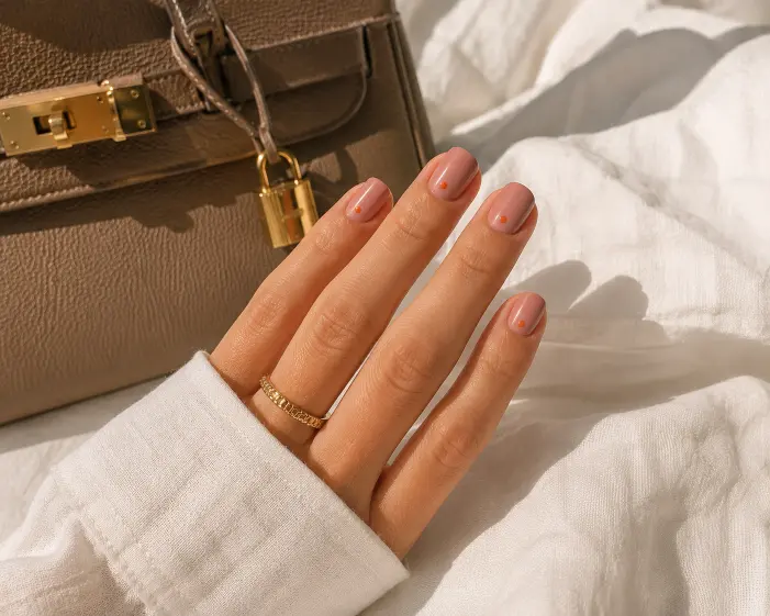 Dusty Rose Minimalist Nails