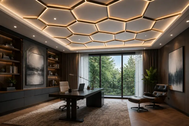 Honeycomb Geometric Ceiling
