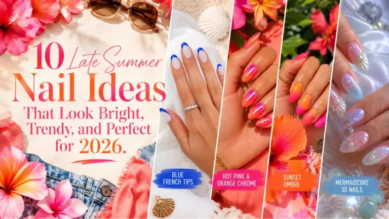 Late Summer Nails 10 Bright, Trendy Nail Ideas for 2026