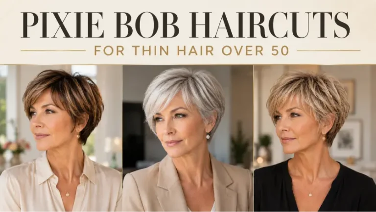 12 Pixie Bob Haircuts for Thin Hair Over 50