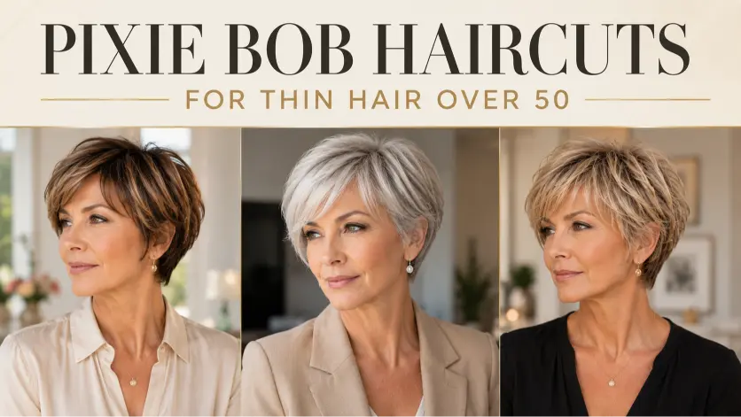 12 Pixie Bob Haircuts for Thin Hair Over 50