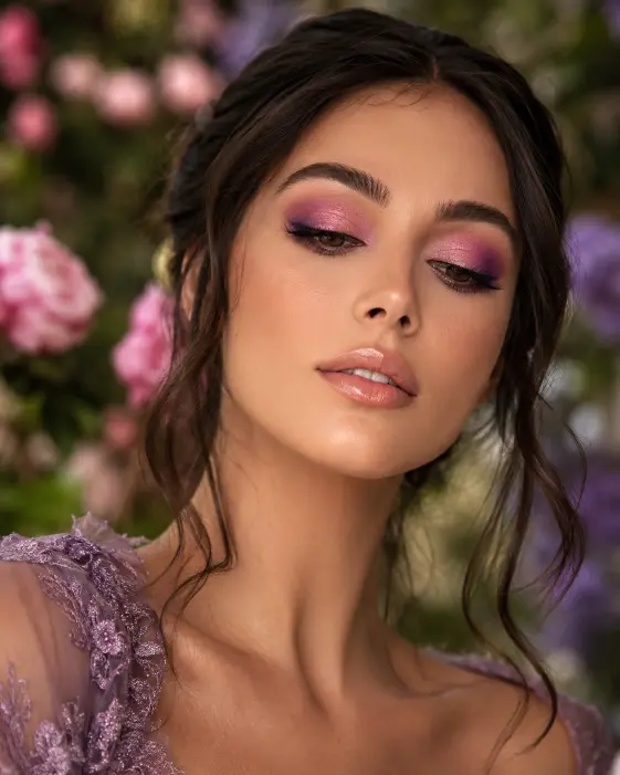 Pink and Purple Gradient Eyes