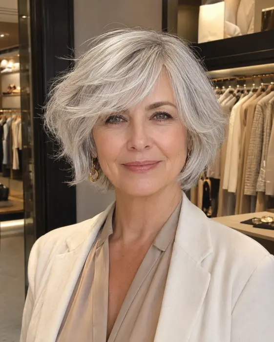 Rounded Shag Bob