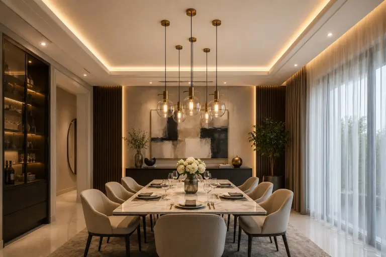 Rustic Modern Beam Ceiling