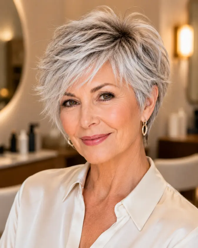 Silver Bixie Cut