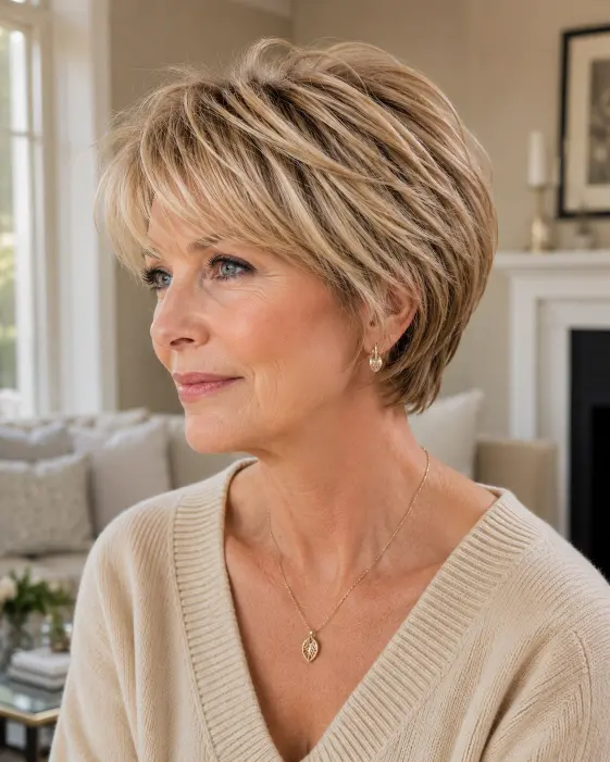 Soft Layered Pixie Bob