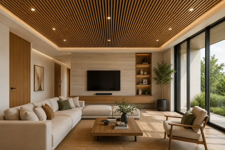 Wooden Slat Ceiling