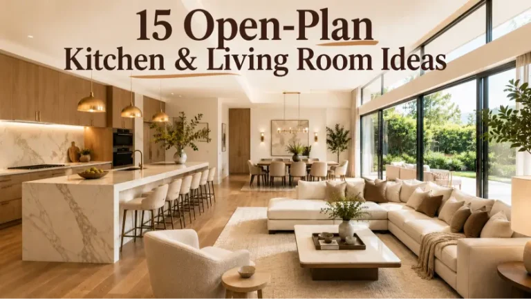 15 Open-Plan Kitchen and Living Room Ideas for a Stylish Home