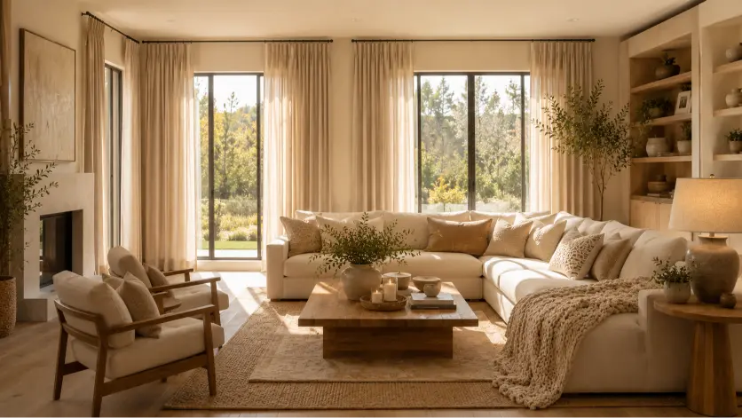 Install Floor-to-Ceiling Curtains