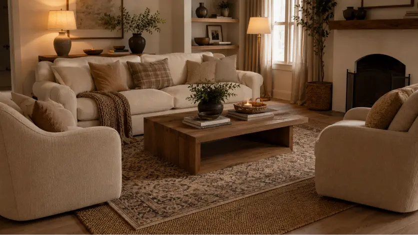 Layer Soft Rugs for Warmth
