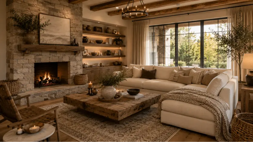 Mix Modern and Rustic Elements
