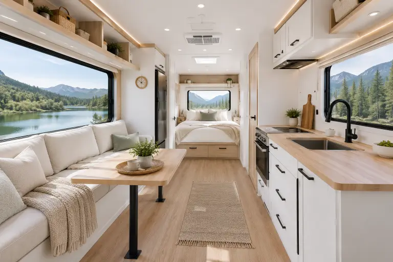 Open-Concept Camper Layout