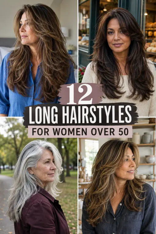 12 gorgeous long hairstyles for women over 50
