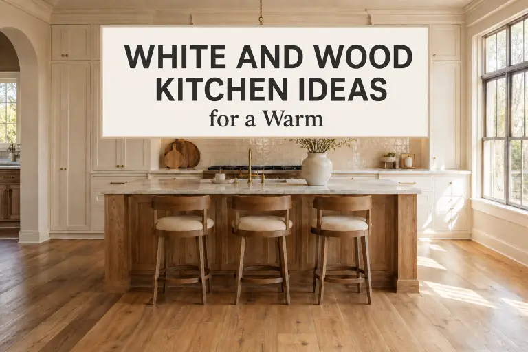 12 White and Wood Kitchen Ideas for a Warm, Timeless Home