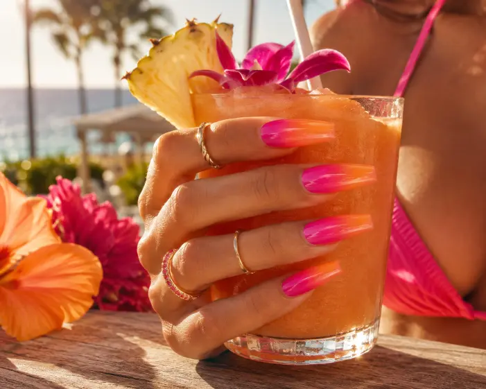 Hot Pink & Orange