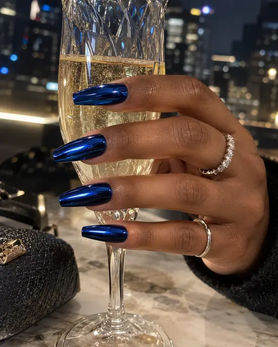 Midnight Blue Mirror Chrome