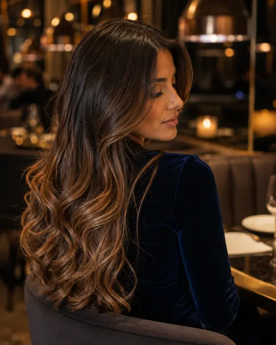 Soft Brunette with Caramel Ends