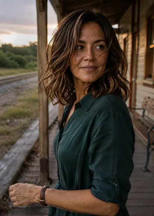 Textured Shoulder-Length Waves
