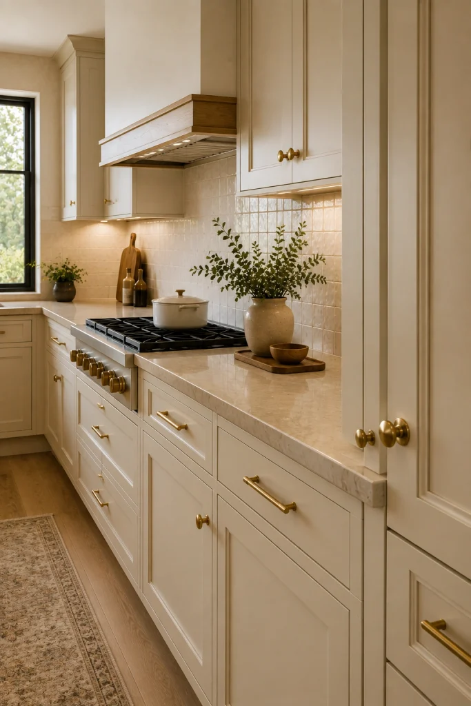 Add a Warm Stone Backsplash