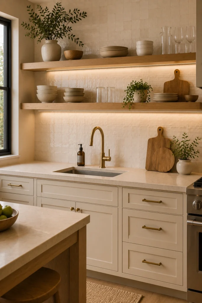 Cream Cabinets Instead of Pure White