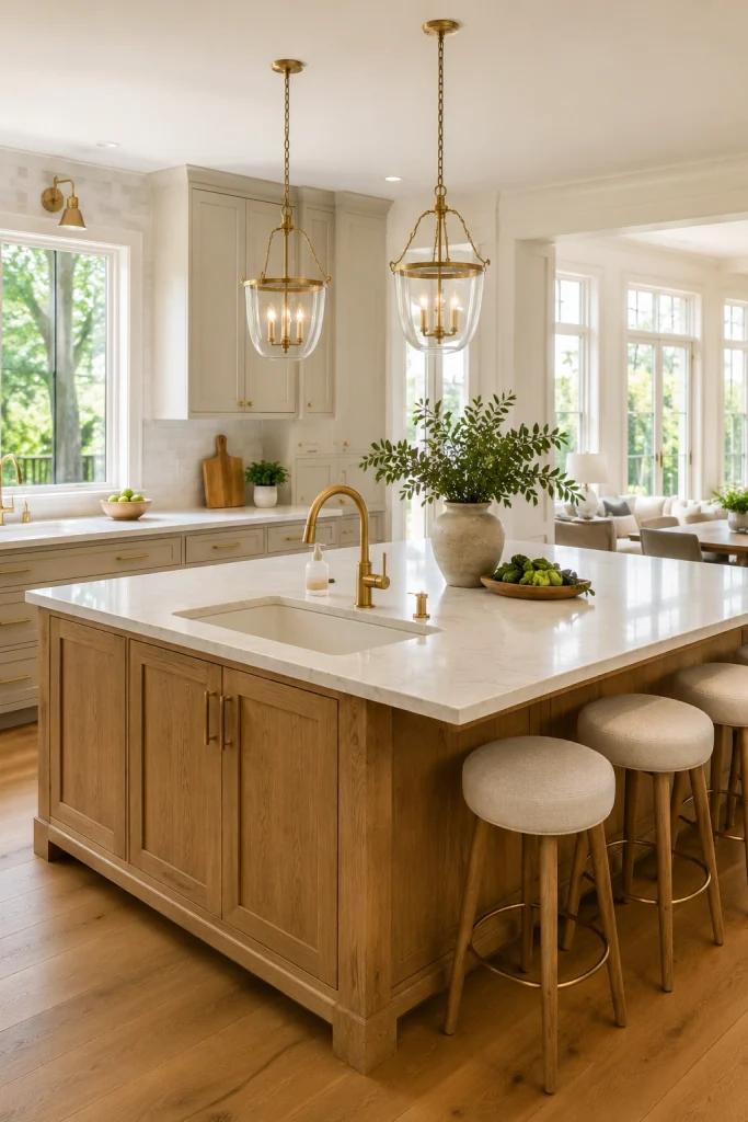 Kitchen Island With a Breakfast Bar