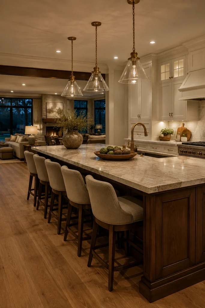 Natural White Oak Kitchen Island