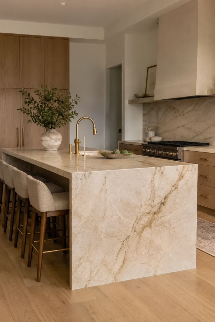 Statement Walnut Kitchen Island