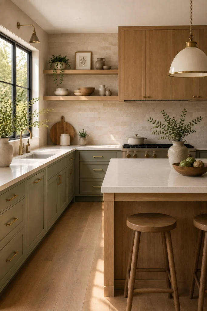Walnut Cabinets for a Richer Look