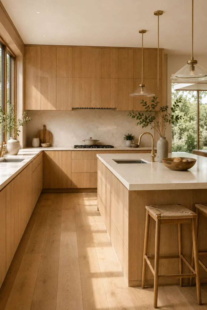 Warm Minimalist Kitchen
