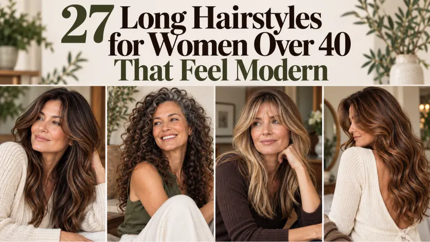 27 Long Hairstyles for Women Over 40 That Feel Modern