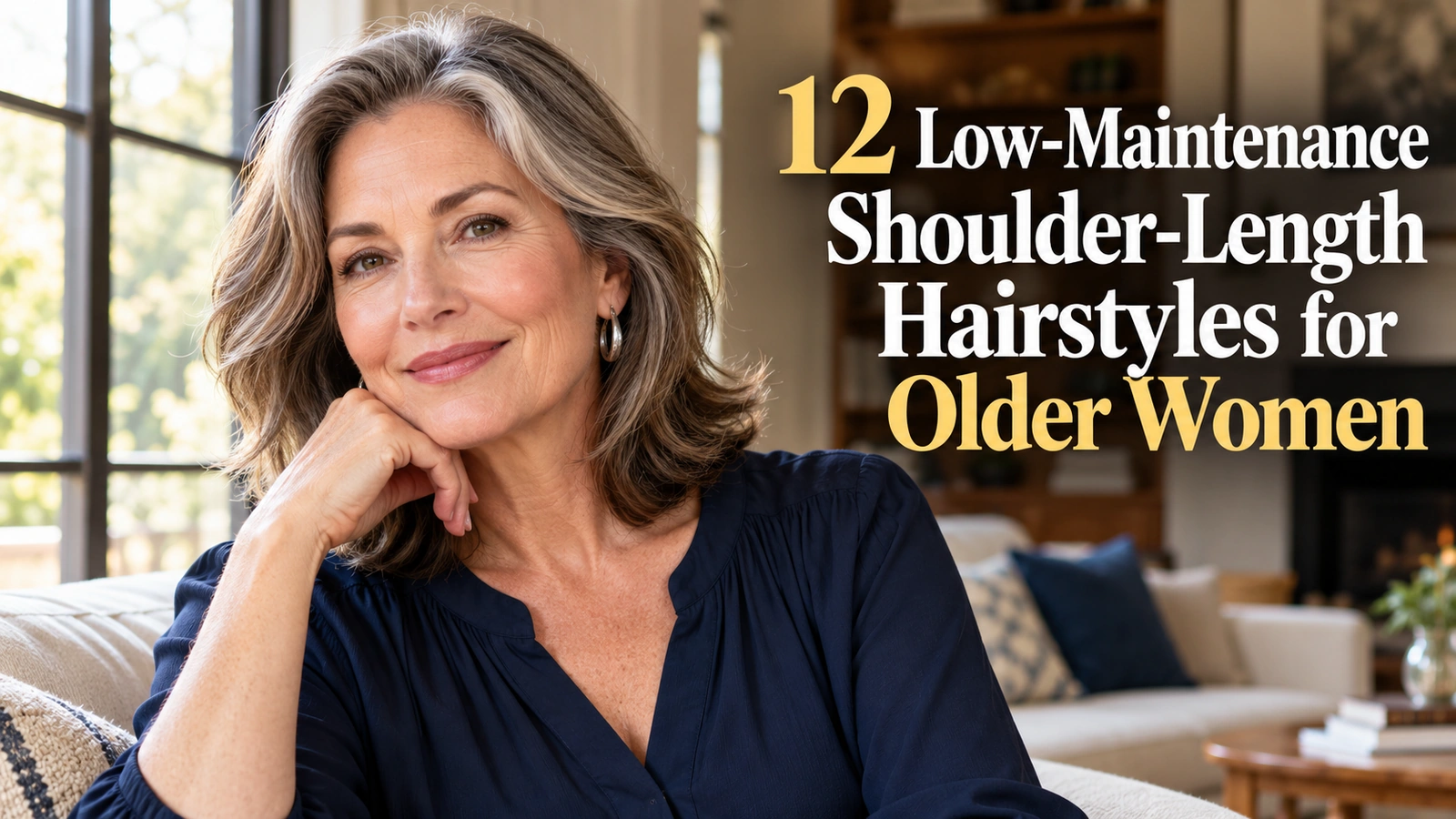 Low-Maintenance Shoulder-Length Hairstyles for Older Women