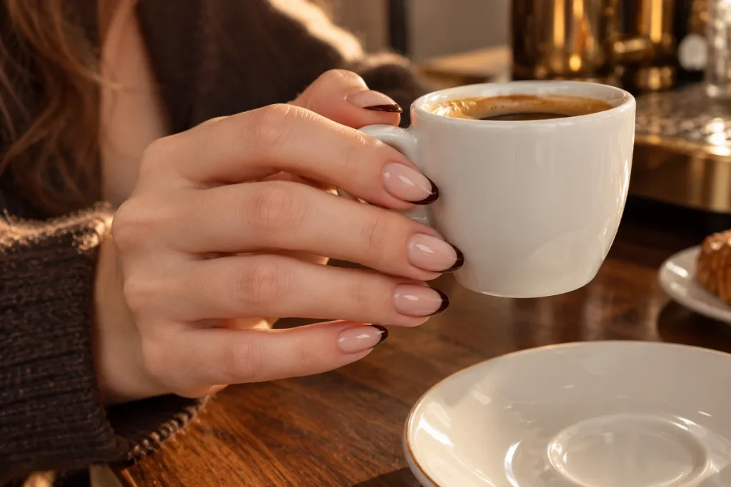 Espresso Brown French Tips
