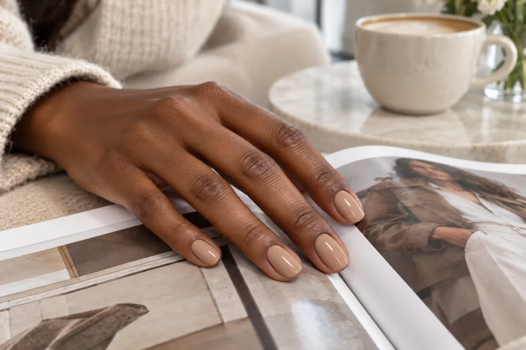 Creamy Latte Nails