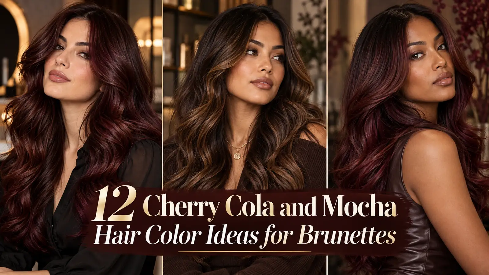 12 Cherry Cola and Mocha Hair Color Ideas