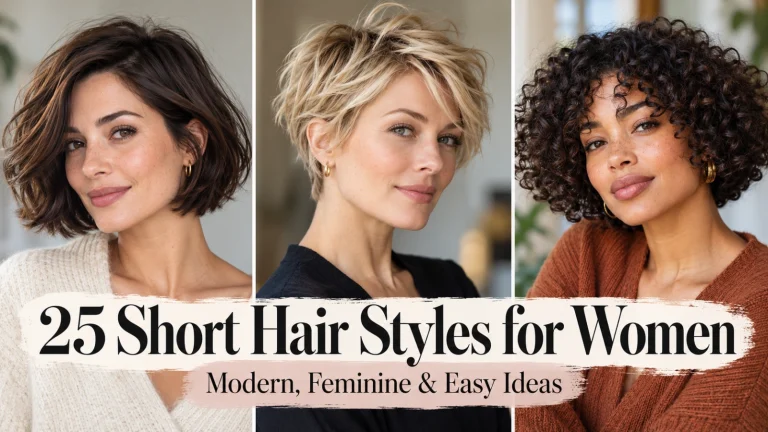 Short hair styles for women with modern pixie and bob haircuts